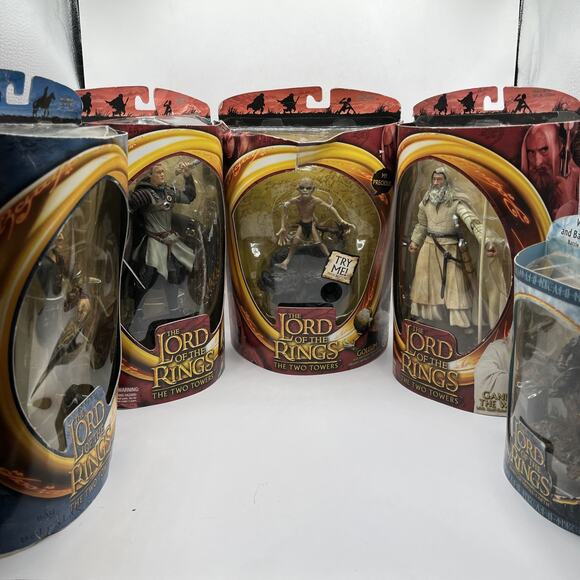 Lord Of The Rings Toy Biz Smeagol Gollum Lot Of 5 Figures TROTK LOTR AS IS - Picture 12 of 12